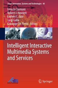 Titelbild: Intelligent Interactive Multimedia Systems and Services 9783319198293