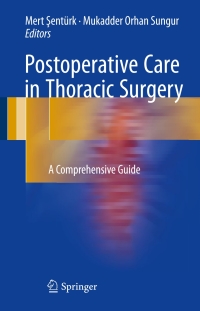 Imagen de portada: Postoperative Care in Thoracic Surgery 9783319199078