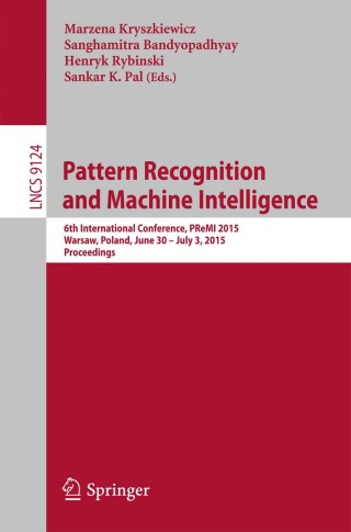 Cover image: Pattern Recognition and Machine Intelligence 9783319199405