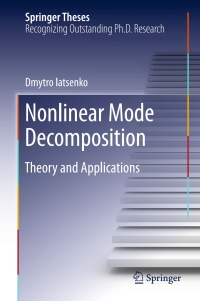 Cover image: Nonlinear Mode Decomposition 9783319200156