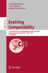 表紙画像: Evolving Computability 9783319200279