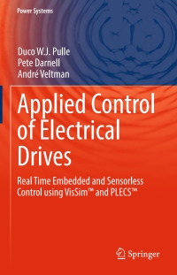Cover image: Applied Control of Electrical Drives 9783319200422
