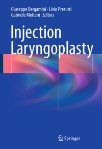 Imagen de portada: Injection Laryngoplasty 9783319201429