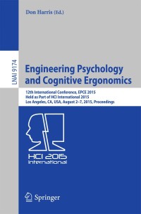 Cover image: Engineering Psychology and Cognitive Ergonomics 9783319203720
