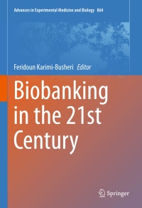 Cover image: Biobanking in the 21st Century 9783319205786