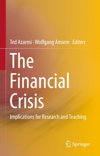 Cover image: The Financial Crisis 9783319205878