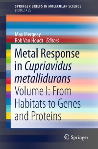Cover image: Metal Response in Cupriavidus metallidurans 9783319205939