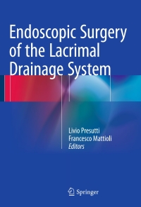 Titelbild: Endoscopic Surgery of the Lacrimal Drainage System 9783319206325