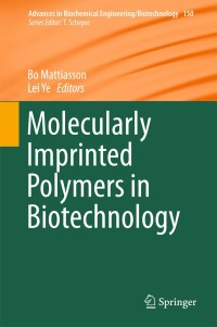 Imagen de portada: Molecularly Imprinted Polymers in Biotechnology 9783319207285