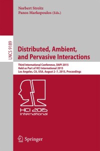 Omslagafbeelding: Distributed, Ambient, and Pervasive Interactions 9783319208039