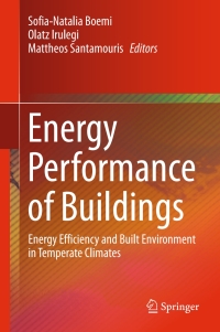 Cover image: Energy Performance of Buildings 9783319208305