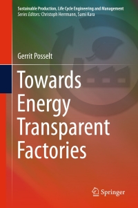 Cover image: Towards Energy Transparent Factories 9783319208688