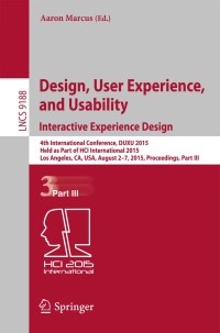 Imagen de portada: Design, User Experience, and Usability: Interactive Experience Design 9783319208886