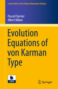 Titelbild: Evolution Equations of von Karman Type 9783319209968