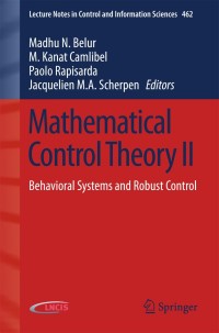 Cover image: Mathematical Control Theory II 9783319210025