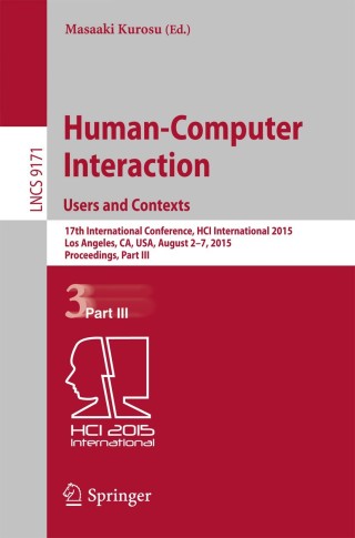 Cover image: Human-Computer Interaction: Users and Contexts 9783319210056