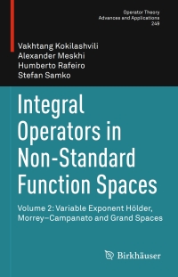 صورة الغلاف: Integral Operators in Non-Standard Function Spaces 9783319210179