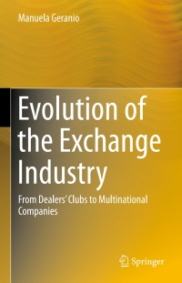 Cover image: Evolution of the Exchange Industry 9783319210261