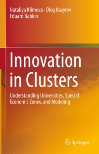 Imagen de portada: Innovation in Clusters 9783319211084