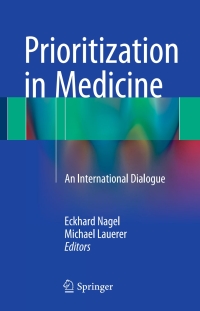 Titelbild: Prioritization in Medicine 9783319211114