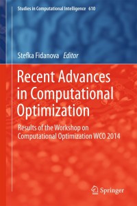 Cover image: Recent Advances in Computational Optimization 9783319211329