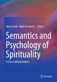 Imagen de portada: Semantics and Psychology of Spirituality 9783319212449