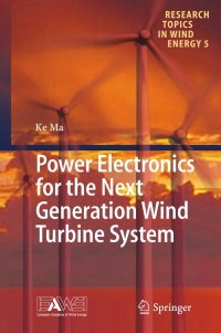 Cover image: Power Electronics for the Next Generation Wind Turbine System 9783319212470