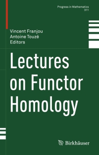 صورة الغلاف: Lectures on Functor Homology 9783319213040