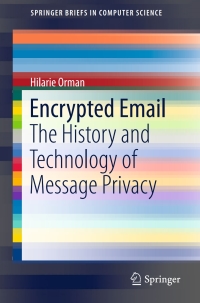 表紙画像: Encrypted Email 9783319213439