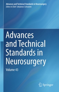 Titelbild: Advances and Technical Standards in Neurosurgery 9783319213583