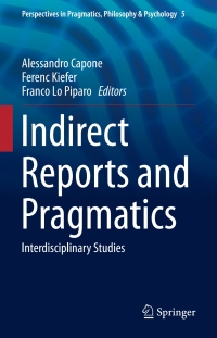 Cover image: Indirect Reports and Pragmatics 9783319213941