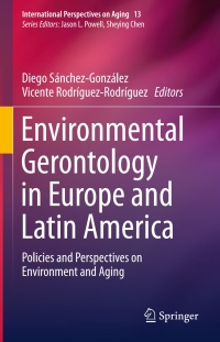 Cover image: Environmental Gerontology in Europe and Latin America 9783319214184