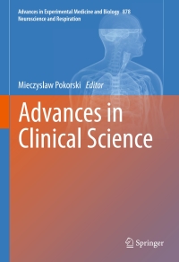 Cover image: Advances in Clinical Science 9783319214962