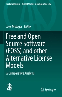 Cover image: Free and Open Source Software (FOSS) and other Alternative License Models 9783319215594