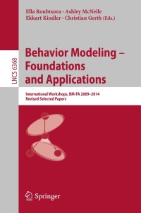 Cover image: Behavior Modeling -- Foundations and Applications 9783319219110