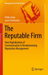 Cover image: The Reputable Firm 9783319220079