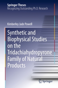 Omslagafbeelding: Synthetic and Biophysical Studies on the Tridachiahydropyrone Family of Natural Products 9783319220680