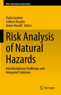 Cover image: Risk Analysis of Natural Hazards 9783319221250