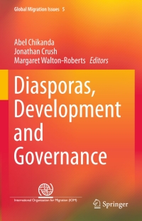 Cover image: Diasporas, Development and Governance 9783319221649