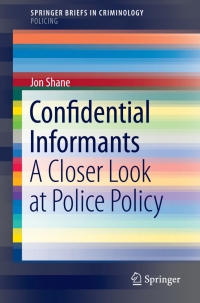 Cover image: Confidential Informants 9783319222516