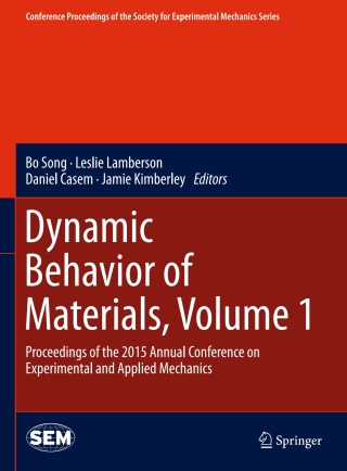 Cover image: Dynamic Behavior of Materials, Volume 1 9783319224510
