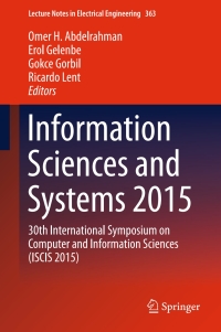 صورة الغلاف: Information Sciences and Systems 2015 9783319226347