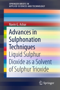 Titelbild: Advances in Sulphonation Techniques 9783319226408