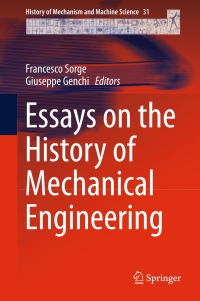 Cover image: Essays on the History of Mechanical Engineering 9783319226798
