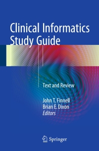 Cover image: Clinical Informatics Study Guide 9783319227528