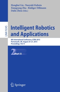 Titelbild: Intelligent Robotics and Applications 9783319228754