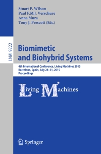 Immagine di copertina: Biomimetic and Biohybrid Systems 9783319229782