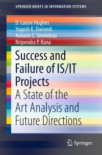 Imagen de portada: Success and Failure of IS/IT Projects 9783319229997