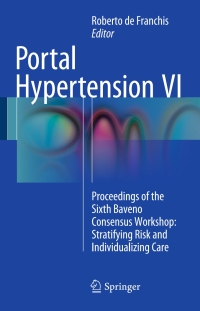 صورة الغلاف: Portal Hypertension VI 9783319230177