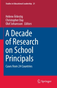 Imagen de portada: A Decade of Research on School Principals 9783319230269